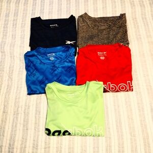 Lot of 5 Reebok Short Sleeve T-Shirts Boy’s Size Large